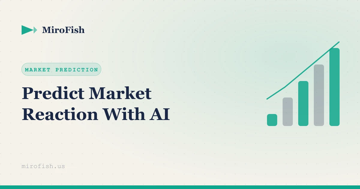 MiroFish — predecir la reacción del mercado a un cambio de precio con simulación de IA