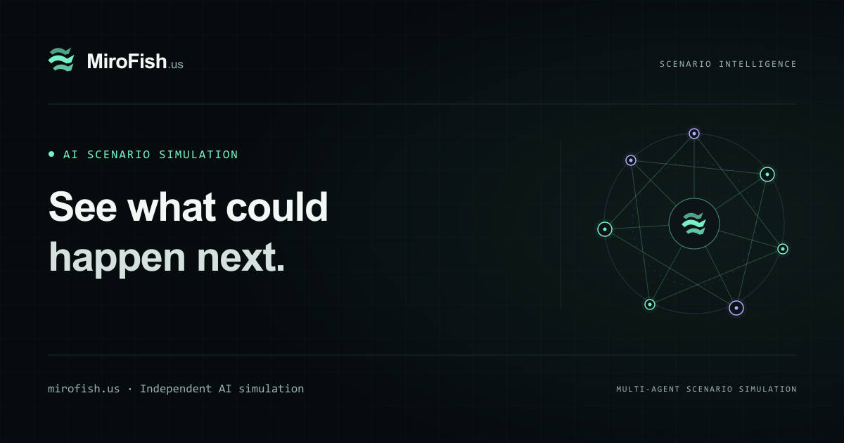 Prediction Engine Example MiroFish | AI Prediction Engine — Predict Anything Online